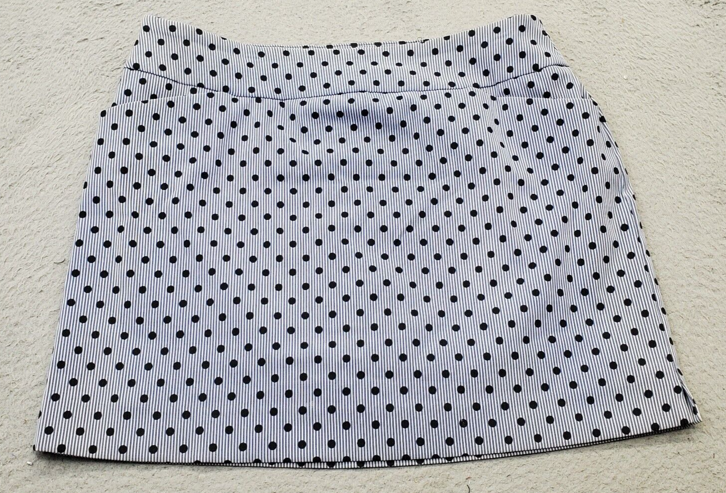 Charter Club Mini Skort Women&#39;s Size 16 Multi Polka Dot Rayon Comfort Pu... - $21.24