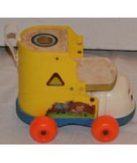 Vintage Fisher-Price Pull A Long Wooden Lacing Shoe Toy for Little Peopl... - £22.55 GBP