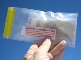 Medium Variety Bag: Assorted Uranium Rocks 3.5 Oz. For $12.00 Plus Shipping - £9.55 GBP