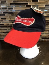 Budweiser Adjustable Raw Edge Snapback Hat Cap 2012 New With Tags - £10.72 GBP