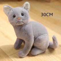 Stuffed Lifelike Pattern Cat Plush Toys Cute Pet Cat Dolls Plush Toy Home Decor  - £18.36 GBP