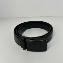 Mens Ratchet Belt Black Buckle &amp; Strap 40&quot; Total Length - $14.13