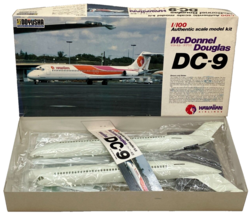 Doyusha 1/100 McDonnell Douglas DC-9 Hawaiian Air Lines Plastic Model Kit 1994 - $134.05