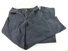Riders By Lee High Rise Straight Leg Charcoal Gray Jeans Size 12 M - £19.45 GBP