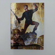2020 Upper Deck Marvel Masterpieces Gold Foil Signature Lvl 1 #27 Bucky Barnes - £3.09 GBP
