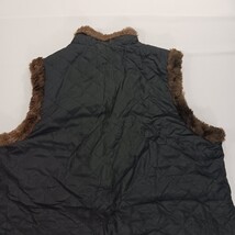 Three Hearts RN#45749 Girls/Women Black/Brown Reversible Full Zip Fleece Vest XL image 15