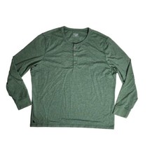 Untuckit Henley Shirt Size 2XL Green Long Sleeve Casual Outdoor Preppy B... - £15.46 GBP