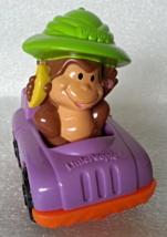 McDonalds 2005 Fisher Price Little People Monkey in Jeep Childs Happy Meal Toy - $3.99
