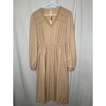 1970s Adolph Schuman Lilli Ann Suede Trim Tan Bohemian Boho Gypsy Disco ... - $28.00