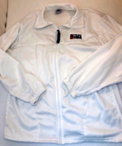 Team USA Olympic Committee Jacket Large Mens Full Zip Track Made in USA White - £13.20 GBP