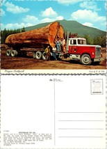 Oregon Red White Logging Truck Toothpick G &amp; D Co. Inc. VTG Postcard - £7.38 GBP