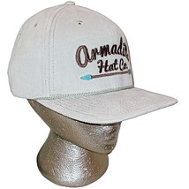 Armadillo Hat Company Beige Twill Lined Corduroy Hunting Snapback Baseba... - £27.53 GBP