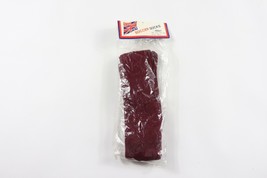 NOS Vintage 80s Adult One Size Nylon Tall Sport Soccer Socks Burgundy Ma... - $370.25 MXN