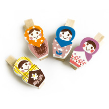 [Pretty Tumbler] - Wooden Clips / Wooden Clamps / Mini Clips - £17.71 GBP