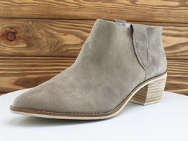 Band of Gypsies Sz 10 Boot Ankle Boots Zip M Beige Micro Cow Suede Women - £19.95 GBP