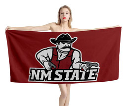 New Mexico State Aggies  NCAAF Beach Bath Towel Swimming Pool Holiday  Gift - £18.07 GBP+