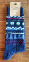 Fat Face UK Men&#39;s Ski Lift Socks Blue Navy 1 Pack Size 11.5-13 - £7.86 GBP