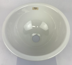 Alape Ceramostahl top mount Bathroom Designer Sink Glossy White OD 15.75... - $98.99