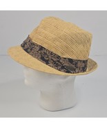 Original Panama Jack Multicolor Fedora Brown Floral Strip Hat Cap Large - €15,11 EUR
