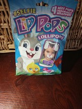 #Selfie Lip Pops Lollipops Easter Candy 1pkg Of 4 Ind Wrapped Mini Pops-... - $8.79