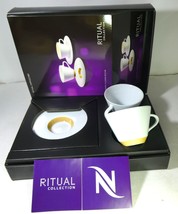 Nespresso Ritual Cappuccino Coffee Cups &amp; Saucers In Brand Box ,Original... - $475.00
