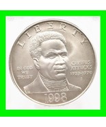 Crispus Attucks 1998-S Black Revolutionary War Patriots Silver Dollar MS... - £77.84 GBP