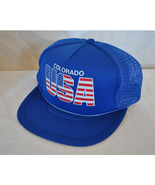 VTG Blue Colorado USA Trucker Style Baseball Hat/Cap - £31.22 GBP