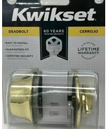 Kwikset Brass Grade 3 Security Single Cylinder Door Deadbolt 660 3 CP K6 - £9.65 GBP