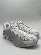 Nike Shox R4 White/Metallic Silver AR3565-101 Women&#39;s Size 9 - £112.14 GBP