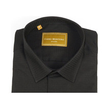 Men 100% Cotton Sport Shirt CIERO MONTERO Turkey Dress/Casual #18047-015 Black image 6