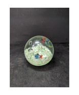Art Glass Angelfish Paperweight Blue Orange, Controlled Bubbles, Sea Lif... - $20.36 CAD