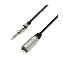 Adam Hall 3 Star Series 1m XLR Male to 6.3mm Jack Mono Microphone Cable  - $17.00