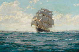 Giclee Oil Painting Decor Sailing Ship NavigatiWall - £7.57 GBP+