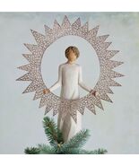 STARLIGHT TREE TOPPER SCULPTURE FIGURE HAND PAINTING WILLOW TREE BY SUSA... - $143.54