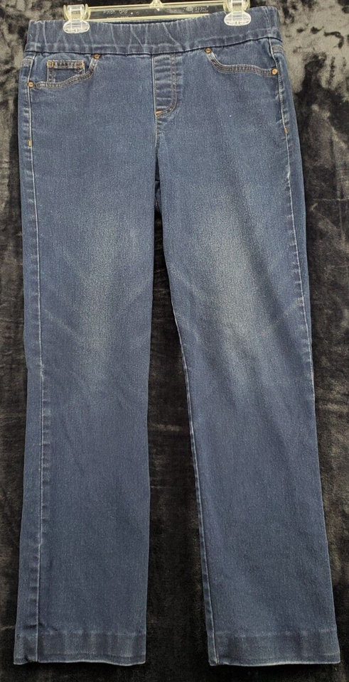 Gloria Vanderbilt Jeans Womens Size 10 Blue Denim Cotton Flat Front Medi... - $18.29