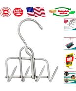 Rust-Resistant 4-Prong Meat Hooks for Vertical Smokers -  Stainless Steel - $38.51 CAD
