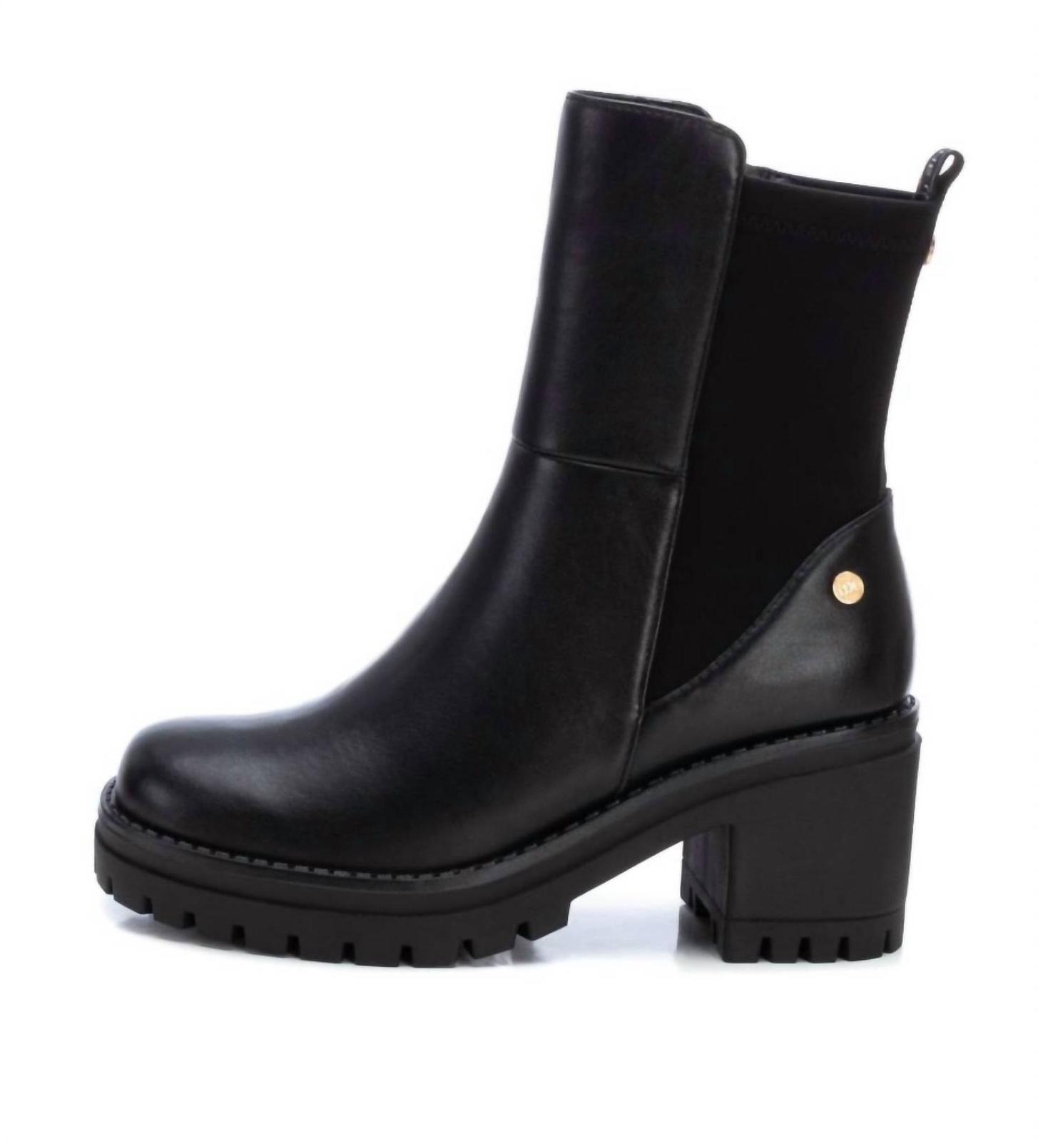 Xti Women&#39;s Square Heel Ankle Boot Black - $78.00