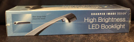 NEW Sharper Image Battery Powered Clip On Book Light SI289 Black Silver ... - $19.34