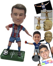 Personalized Bobblehead Male Soccer Player Showing Some Soccer Skill - Sports &amp;  - £70.27 GBP