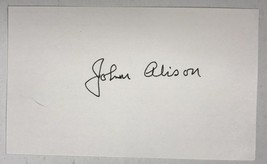 John R. Alison (d. 2011) Signed Autographed 3x5 Index Card - Father of t... - £19.65 GBP