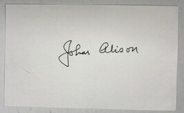 John R. Alison (d. 2011) Signed Autographed 3x5 Index Card - Father of t... - £19.65 GBP