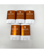 Lot 5 Native Deodorant Travel Size SPIKED EGG NOG Paraben FreeAluminum F... - $17.59