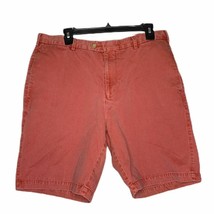 Peter Millar Shorts Size 34 Flat Front Salmon Pima Cotton Mens 34X9 - $17.45