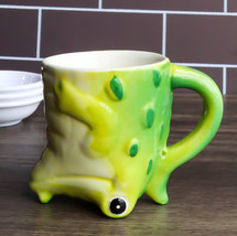 Topsy Turvy Ceramic River Alligator Crocodile Latte Juice Dessert Mini Mug Cup - £11.98 GBP