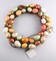 Threshold 15&quot; Decorative Pastel Gold Easter Egg Wreath Decor New with Tags - $28.11 CAD