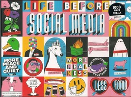 Life Before Social Media 1000 Piece Jigsaw Puzzle NEW SEALED Galison - $15.88