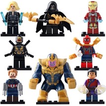 8pcs/set Marvel Infinity War - Thanos Wong Corvus Glaive Spiderman Minifigures - £14.37 GBP