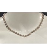 premier designs silver tone half beads 18” Long Necklace - €9,14 EUR