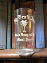 Vintage 1930s-1940s Miami Beach Pig Trail Inn Glass Tumbler No Chips - £35.17 GBP