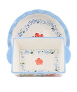 Gibson Elite Anaya 2 Piece Stoneware Bakeware Set with Hand Painted Designs - $937.78 MXN